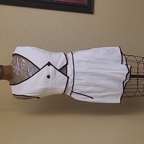 NWT WOMENS TULLEA MONTEAU WHITE BLACK SHORTS OUTFIT SIZE M - Picture 2 of 5
